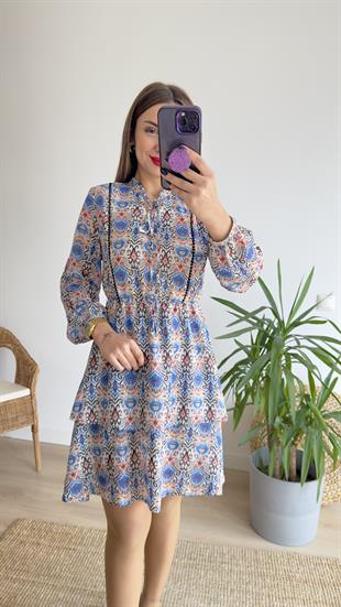 Bella Zra Model Katlı Elbise