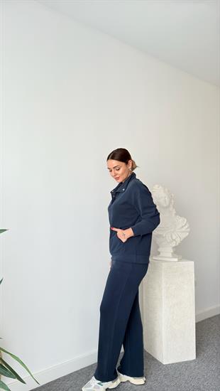 Lacivert Lavri Çıtçıtlı Modal Takım