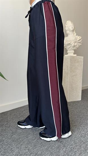 Branci Bordo Şeritli Paraşüt Pantolon