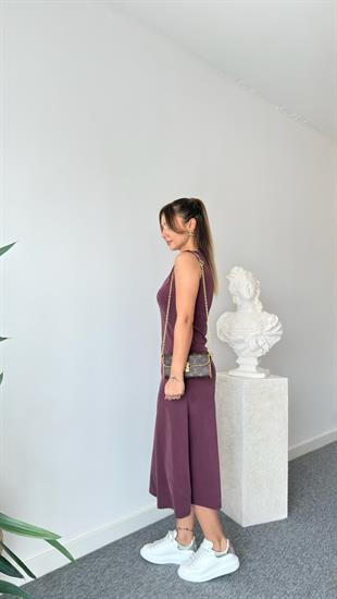 Bordo Mochi Basic Modal Elbise 