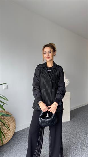 Que Paraşüt Detaylı Tasarım Blazer Ceket