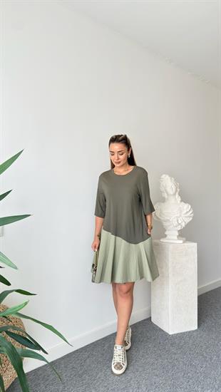 Haki Cos Model Cepli Modal Elbise 