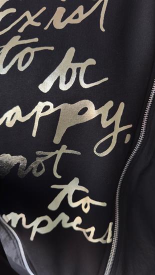 Elias Yazı Ve Fermuar Detaylı Sweatshirt