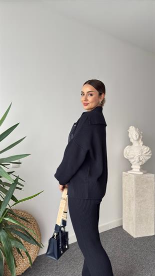 Camilo Paraşüt Garnili Lacivert Triko Takım