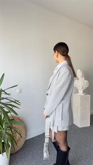 Bonia Taşlı Gri Blazer Ceket