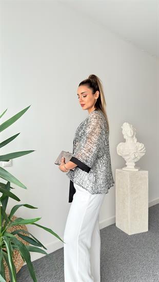 Parıltılı Tasarım Kimono Ceket