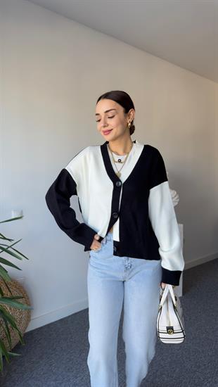 Rina Marka Model Çift Renk Hırka