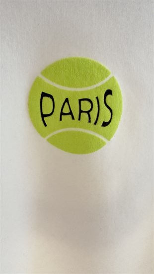 Paris Baskı Beyaz Sweatshirt