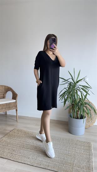 Lily V Yaka Basic Elbise 