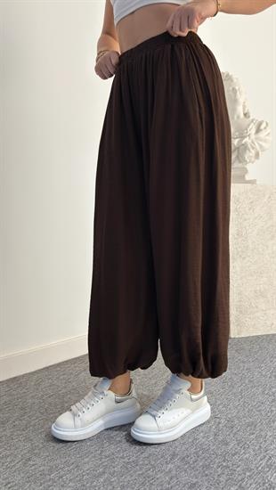 Kahve Rangis Şalvar Model Pantolon