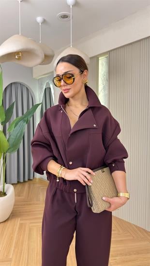 Bordo Lida Premium Astarlı Ceket Pantolon Takım
