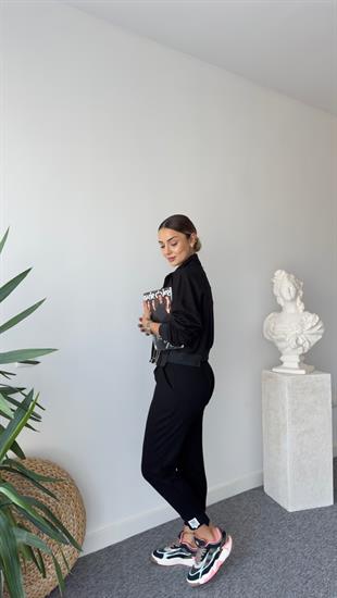 Andri Tws Model Fermuarlı Siyah Ceket