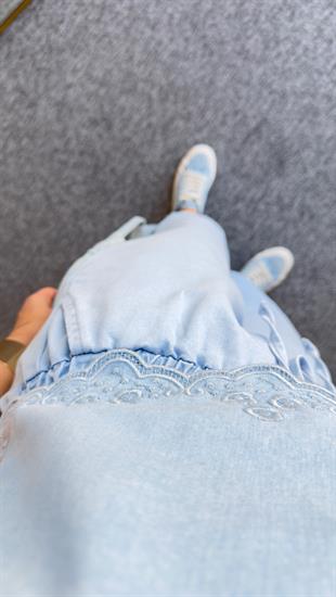 Une Nakış Detaylı Tensel İkili Takım