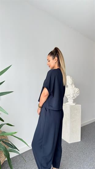 Premium Modal Füme Şalvar Pantolon Takım
