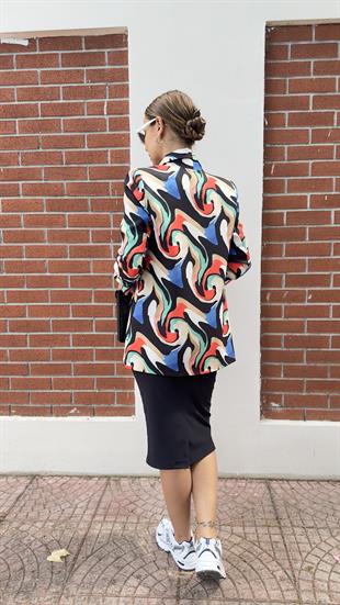 Lissa Çok Renkli Blazer Ceket