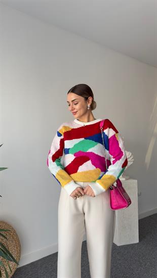 Derix Çok Renkli Kazak