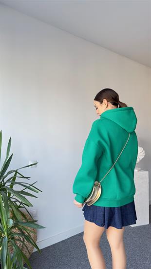 Tws Model Önü İşlemeli Şardonlu Yeşil Sweat