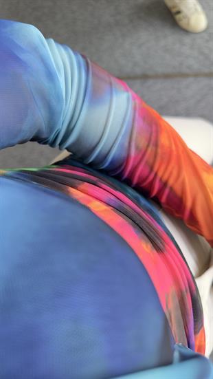 Yandan Büzgü Renkli Crop Bluz