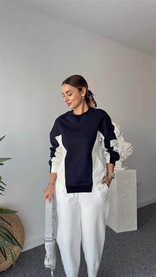 Orso Tws Model Kollar Paraşütlü Lacivert Sweatshirt