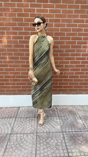 Pale Marka Model Halter Yaka Elbise 