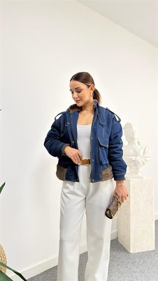 Oslar Marka Model Kürklü Kot Mont
