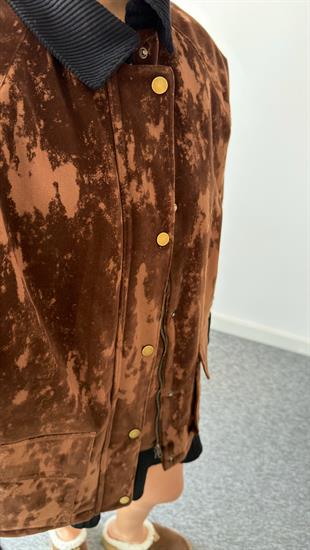 Regen Kahve Renk Geçişli Mont