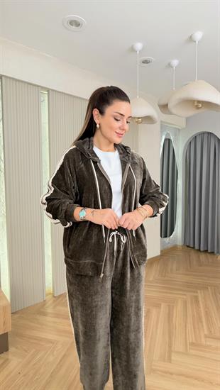 Haki Sitelli Şerit Detaylı Premium Takım