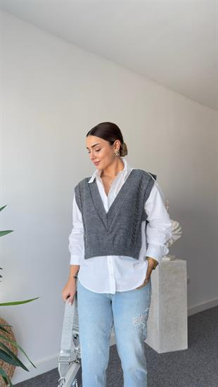 Tws Model Zincir Detaylı Tasarım Gömlek