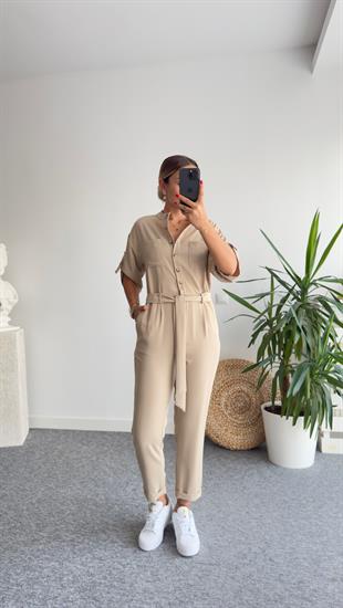 Cumple Kemerli Bej Tulum