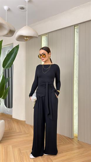 Siyah Buzzy Bağlama Detaylı Takım