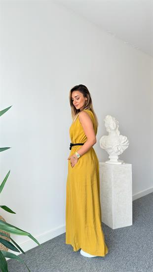 Olive Maja Orj Marka Kuşaklı Tulum