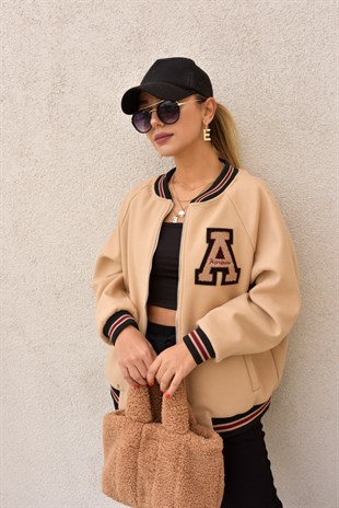 Camel Kolej Bomber Ceket