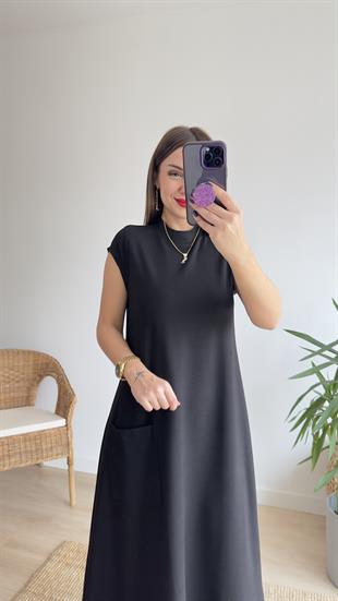 Orj Marka Lüx Kalite Basic Elbise 