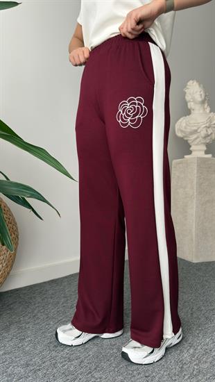 Bordo Neya Nakışlı Modal Takım