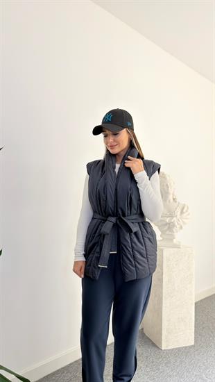 Lacivert Saint Sırt Trikolu Şişme Yelek