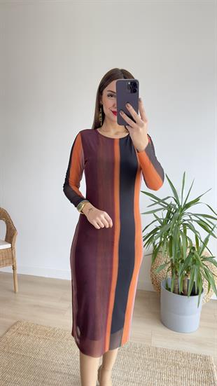 Zra Model Renk Geçişli Batik Elbise 