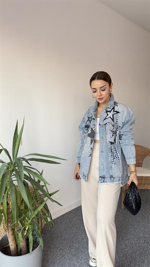 Yıldız Baskı Marka Model Jean Ceket
