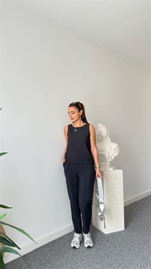 Siyah Stari Kolsuz Tensel Takım