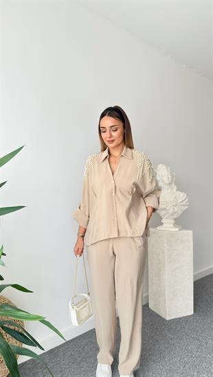 Bej Ruja İncili Tasarım Takım