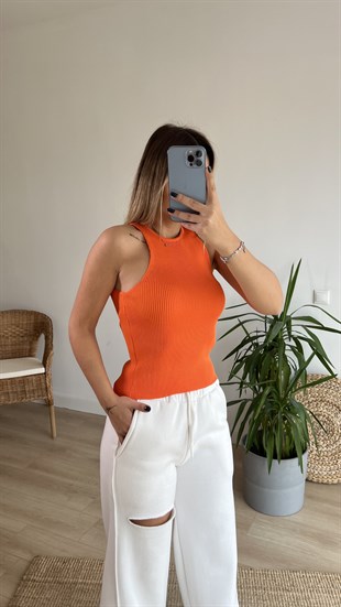 Halter Yaka Turuncu Atlet