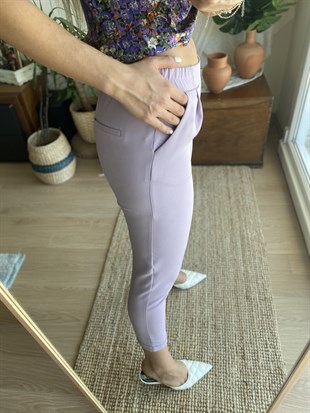 Lila Havuç Pantolon