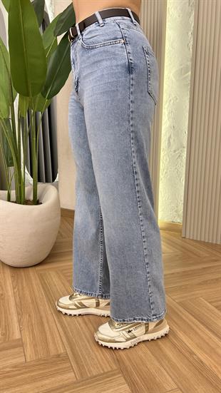 Mavi Gina Kemer Detaylı Wide Leg Jean