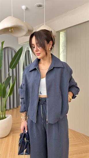 Charlo Lacivert Pantolon Ceket Takım