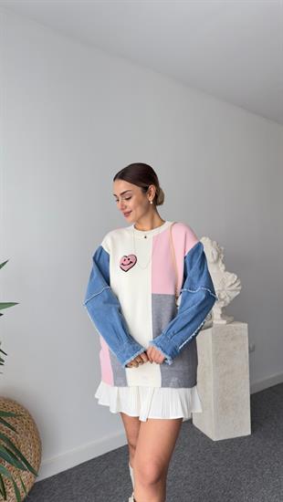 Ameli Kollar Kotlu Renk Geçişli Kazak