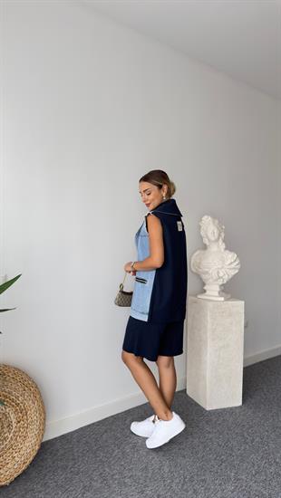 Tinel Kot Garnili Yelekli Takım