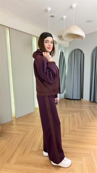 Bordo İpkyol Model Kapüşonlu Takım