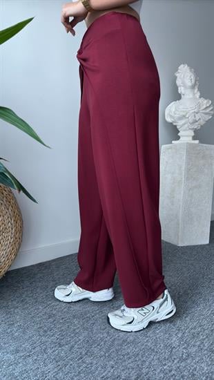 Bordo Bella Tok Doku Modal Oys Pantolon