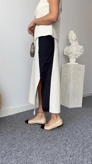 Poplin Garnili Massi Model Etek