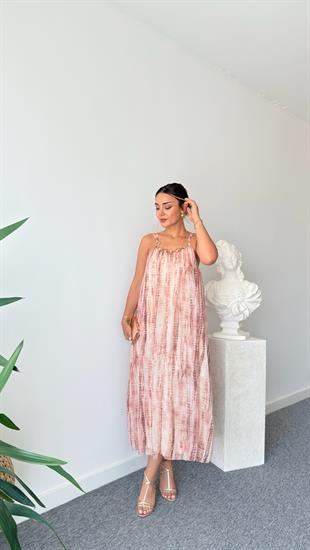 Halka Detaylı Zra Model Şifon Elbise 