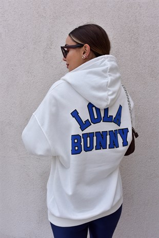 Lola Bunny Baskılı Beyaz Sweatshirt